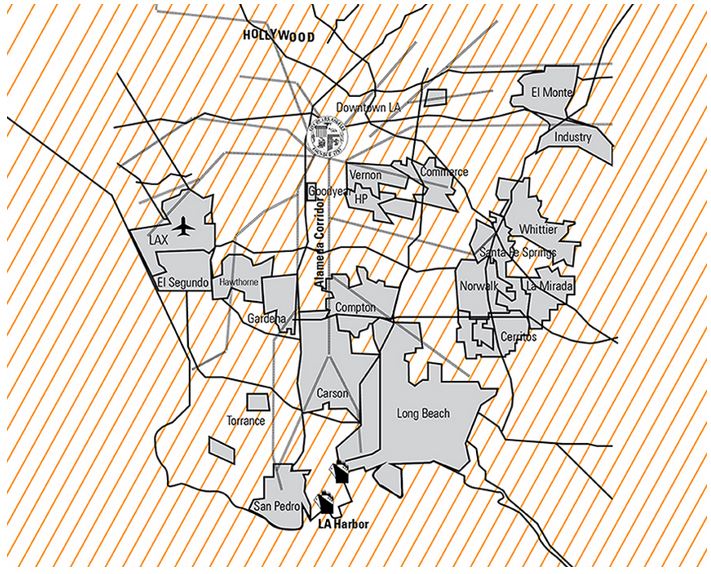 Los Angeles Industrial Zone Map